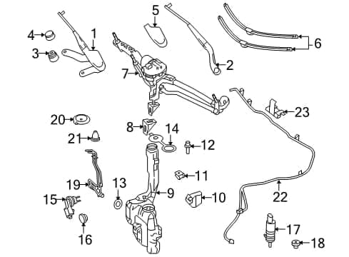 2048201544 Front LHD Wiper Blade for Mercedes-Benz C-CLASS 2009-2013 thumbnail 6