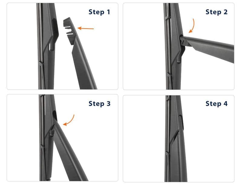 LELION Wholesale Rear Wiper Blades and Arm Set for Opel Astra H 5 Doors 2004-2009 thumbnail 4