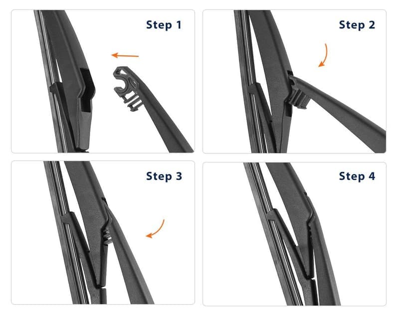 LELION Wholesale Rear Wiper Blades and Arm Set Car Rear Window Wipers for TOYOTA PRIUS C 2012-2016 thumbnail 4
