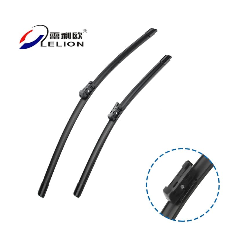Front Windshield 24+16 inches Soft Wiper Blades for Car VW POLO 2009-2017
