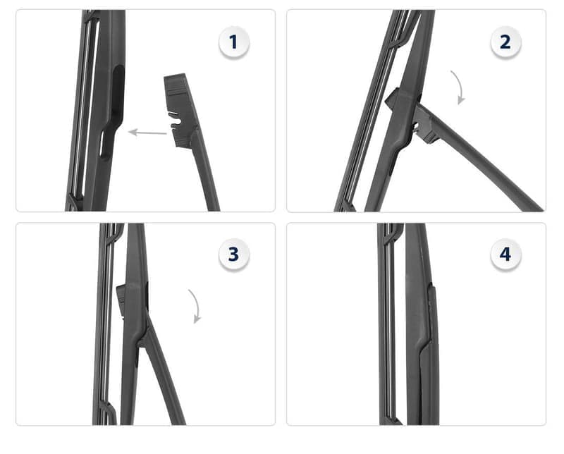 LELION Car Windshield Wiper Blade and Arm for Peugeot 206 1998-2012 thumbnail 4